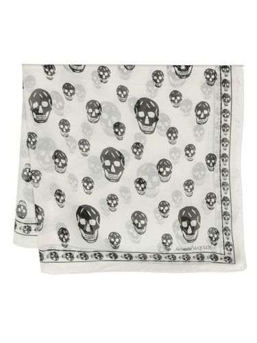 Foulard Chiffon Skull - Alexander McQueen - Modalova