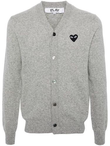 Cardigan à détail de patch logo - Comme Des Garçons Play - Modalova