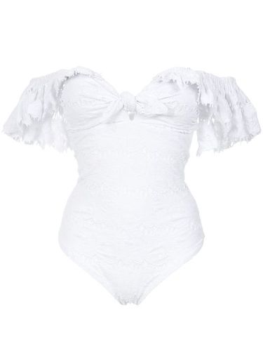 Texture ruffled swimsuit - Amir Slama - Modalova