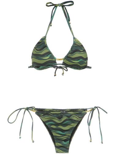 Wave print bikini set - Amir Slama - Modalova