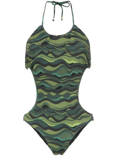 Waves print swimsuit - Amir Slama - Modalova