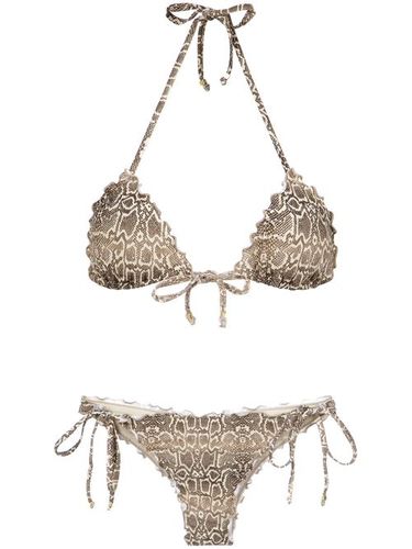 Bikini à effet peau de python - Amir Slama - Modalova