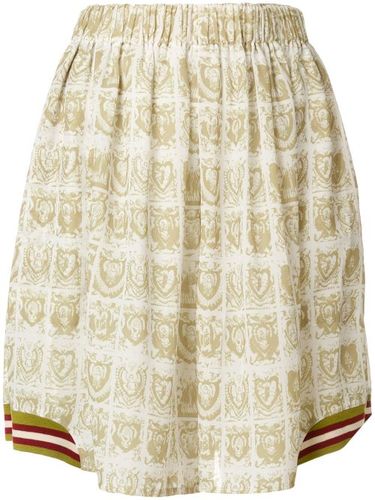 Printed pleated skorts - Jean Paul Gaultier Pre-Owned - Modalova