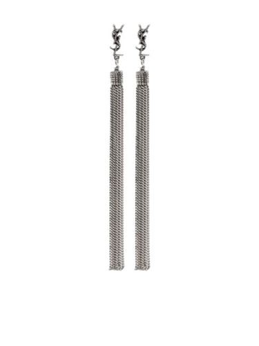 Boucles d'oreilles chaînes LouLou - Saint Laurent - Modalova