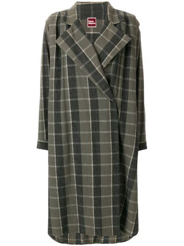 Oversize check coat - Issey Miyake Pre-Owned - Modalova