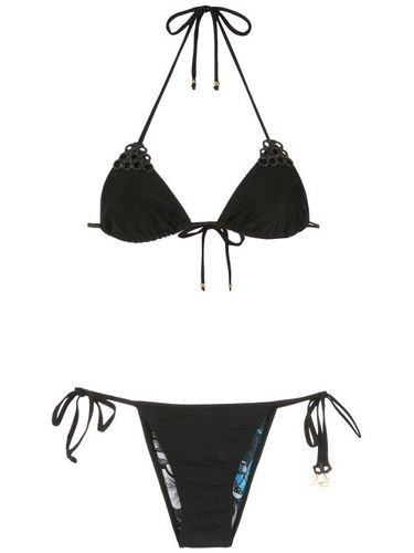 Embellished triangle top bikini set - Amir Slama - Modalova