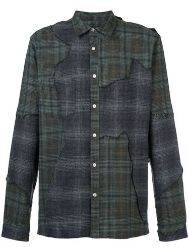 Distressed plaid shirt - Mostly Heard Rarely Seen - Modalova