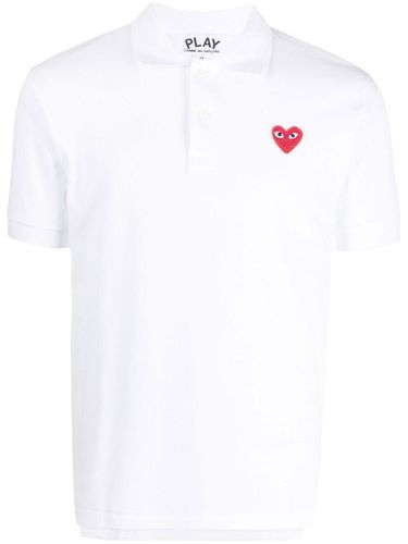 Polo à patch cœur brodé - Comme Des Garçons Play - Modalova