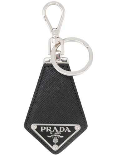 Porte-clés en cuir à plaque logo - Prada - Modalova