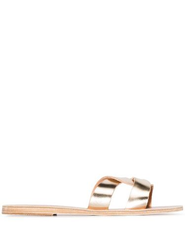 Gold Desmos crossover leather sandals - Ancient Greek Sandals - Modalova