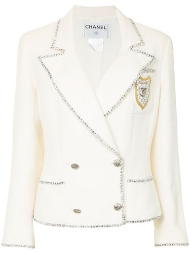 Blazer à boutonnière croisée devant - CHANEL Pre-Owned - Modalova