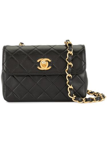 Sac porté épaule à plaque logo - CHANEL Pre-Owned - Modalova
