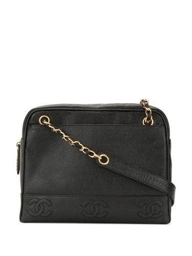 Sac porté épaule à logo embossé - CHANEL Pre-Owned - Modalova