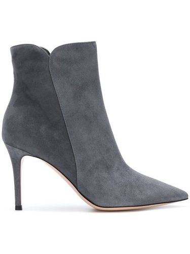 Levy 85mm suede ankle boots - Gianvito Rossi - Modalova