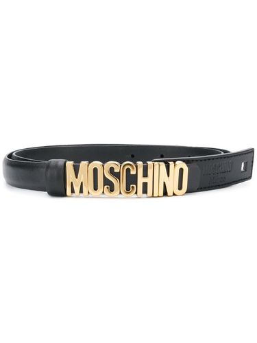 Ceinture à plaque logo - Moschino - Modalova