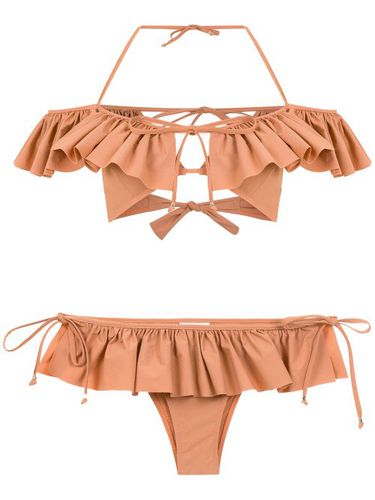 Ruffled bikini - Amir Slama - Modalova