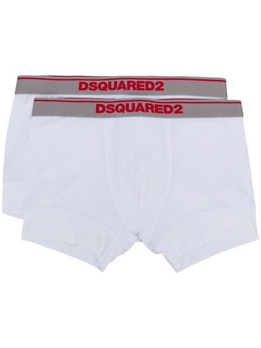 DSQUARED2 boxer à logo - Blanc - DSQUARED2 - Modalova