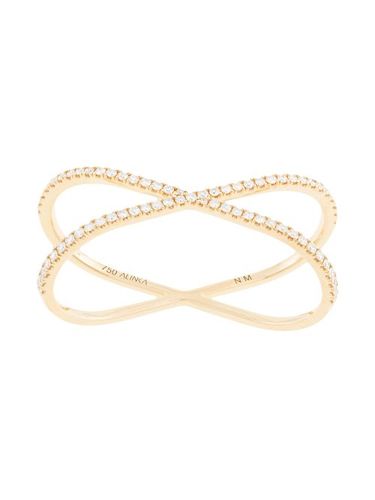 Kt yellow gold KATIA DUO two-finger diamond ring - ALINKA - Modalova