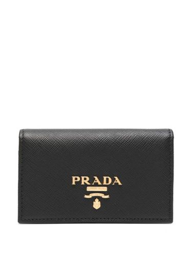 Porte-cartes pliant à plaque logo - Prada - Modalova