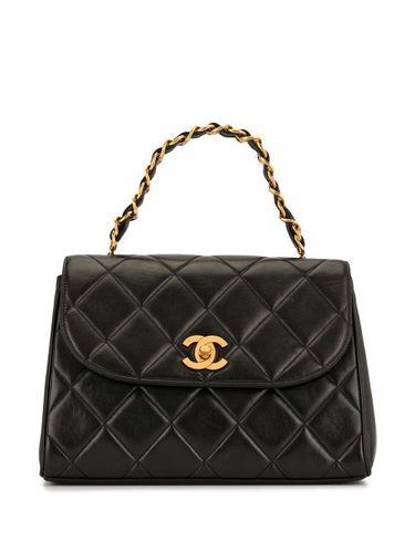 Sac à main matelassé à logo - CHANEL Pre-Owned - Modalova