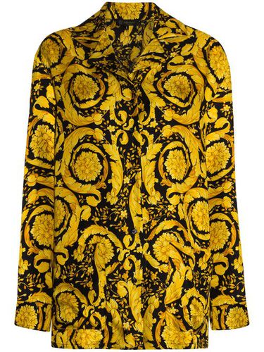 Chemise de pyjama en soie à imprimé baroque - Versace - Modalova