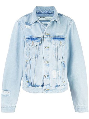 Veste en denim à broderies - Off-White - Modalova