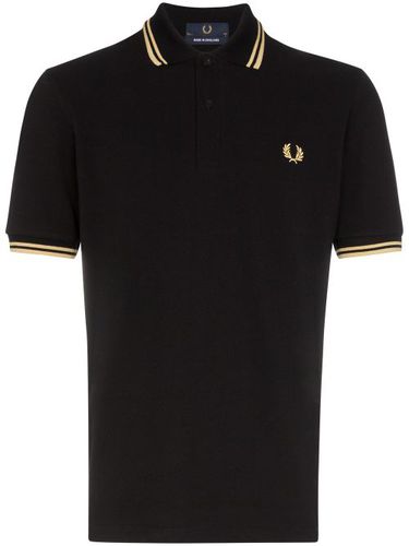 Polo à longues manches et bordures rayées - Fred Perry - Modalova