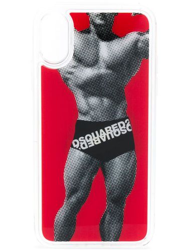 Coque iPhone X happy leaf logo boxers - DSQUARED2 - Modalova