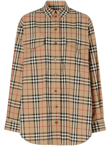 Chemise oversize à carreaux - Burberry - Modalova