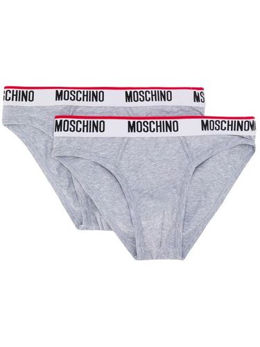 Lot de slips à bande logo - Moschino - Modalova