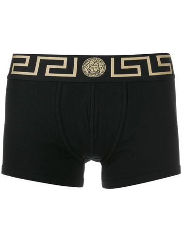 Versace boxer Greca Border - Noir - Versace - Modalova