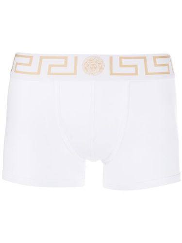 Versace boxer Greca Border - Blanc - Versace - Modalova