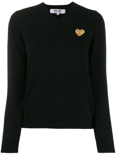 Pull en laine à patch cœur - Comme Des Garçons Play - Modalova