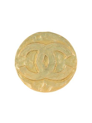 Broche CC à logo - CHANEL Pre-Owned - Modalova