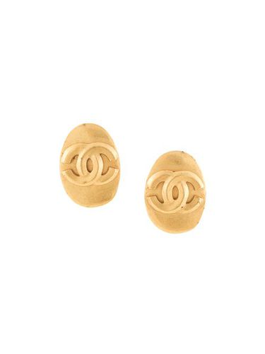 Boucles d'oreilles à logo - CHANEL Pre-Owned - Modalova