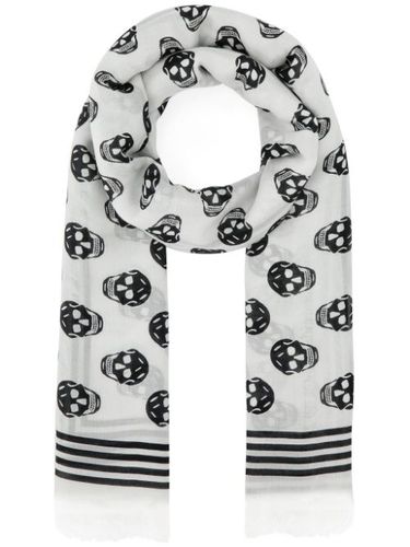 Foulard à motif tête de mort - Alexander McQueen - Modalova