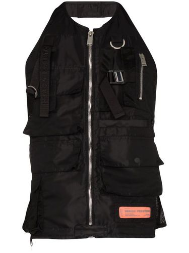 Gilet zippé à patch logo - Heron Preston - Modalova