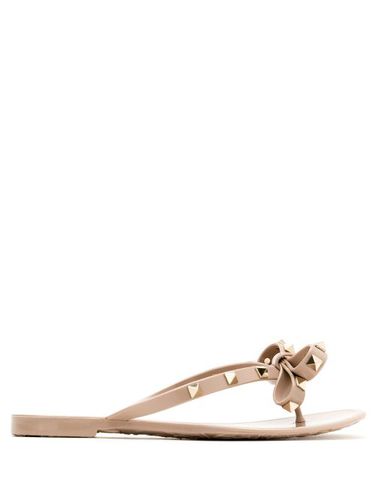 Tongs Rockstud à détail de nœud - Valentino Garavani - Modalova