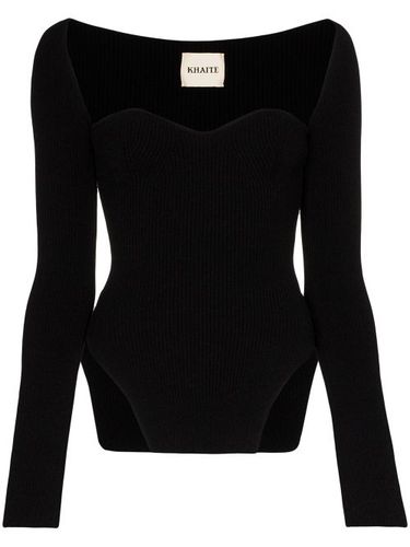 KHAITE top nervuré Maddy - Noir - KHAITE - Modalova