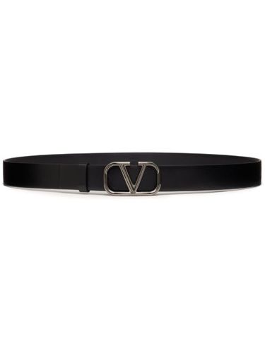 Ceinture VLogo Signature 30 mm en cuir - Valentino Garavani - Modalova