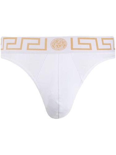 Boxer à bordure Greca - Versace - Modalova