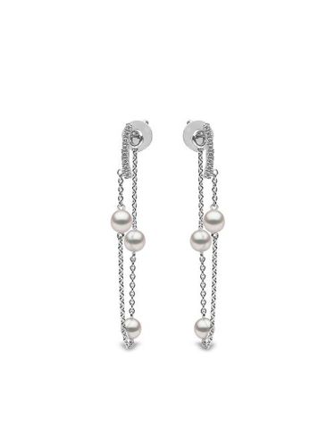 Boucles d'oreilles Trend Freshwater en or blanc 14ct - Yoko London - Modalova