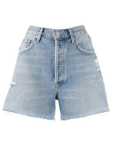 Short en jean à effet usé - AGOLDE - Modalova