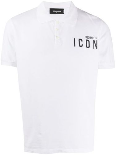 DSQUARED2 polo Icon à logo - Blanc - DSQUARED2 - Modalova