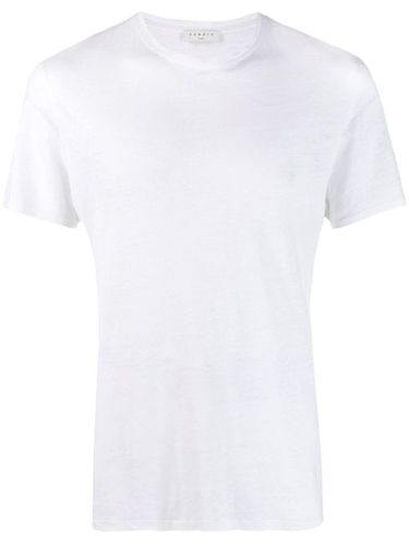 SANDRO t-shirt en lin - Blanc - SANDRO - Modalova