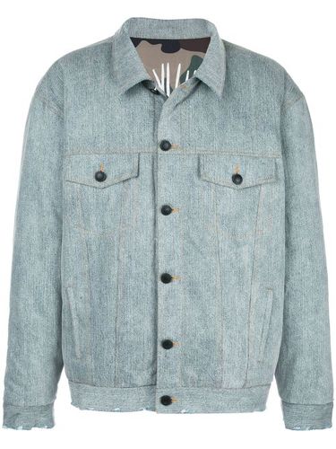 Veste en denim à effet délavé - Haculla - Modalova