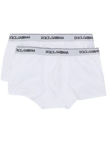 Boxer à logo brodé - Dolce & Gabbana - Modalova