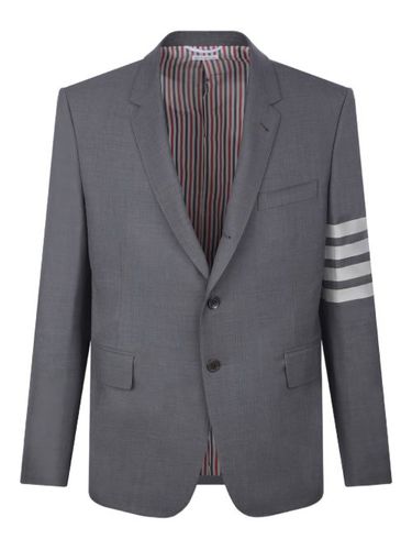 Blazer en laine à détail 4 bandes signature - Thom Browne - Modalova