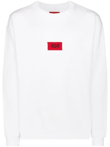 Sweat à patch logo - Blanc - 424 - Modalova