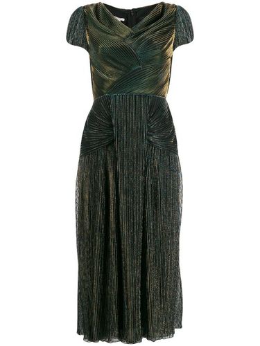 Robe mi-longue à détails plissés - Marco De Vincenzo - Modalova